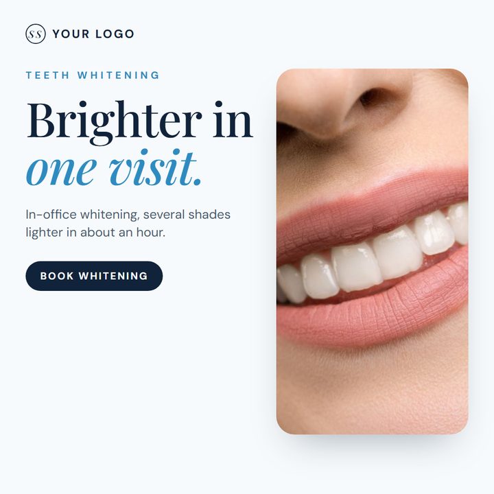 Sample dental practice post: Whitening
