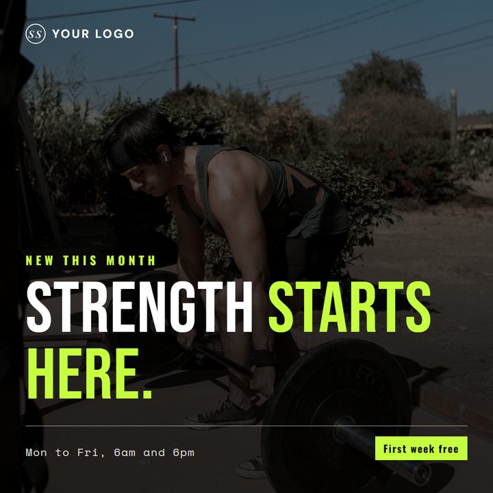 Sample Facebook post: Gym